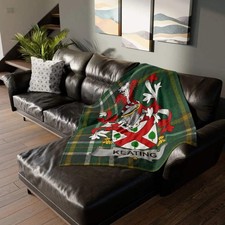 Keating Family Crest Irish Blanket picture
