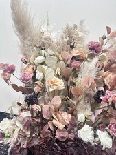 Stunning Boho Wedding Artificial Floral Arrangement | Pampas Grass & Dusty Roses picture