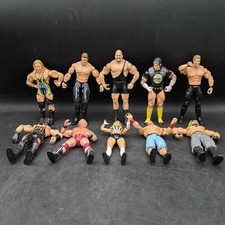 Lot of 10 2004-2011 Jakks Pacific/Mattel 6.5 Inch WWE Wrestling Figures picture