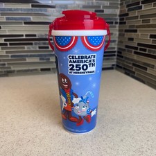 Hersheypark 2026 Souvenir Refillable Cup Tumbler w/ Handle USA 250th Anniversary picture