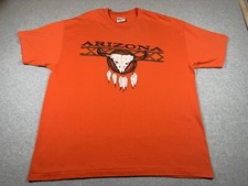 Vintage Hanes Adult Extra Large Orange Made in USA Single Stitch Arizona Skull picture