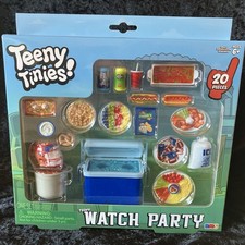 RMS NEW Teeny Tinies Teeny Watch Party/Tailgate Party 20pc Play-set W/ Cooler picture