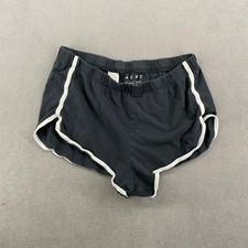 Aeropostale Classic Retro Shorts Black White Trim Cotton Dolphin Lounge Large picture