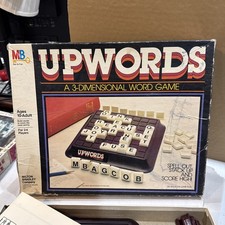 Vintage 1983 Upwords Milton Bradley 3-Dimensional Word Game complete picture