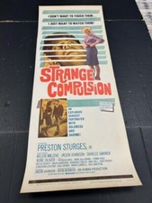 Original 1964 Strange Compulsion  14 x 36  Insert movie poster Helen Melene picture