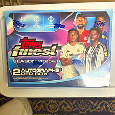 Topps Finest 25/26 UEFA Champions League Soccer hobby Box 2 Autographs picture