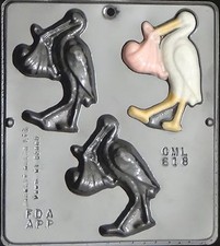 Stork with Baby Chocolate Candy Mold Baby Shower 618 NEW picture