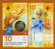 Switzerland, 10 Francs, 2016-2017, P-75, Hybrid Polymer, UNC Spectacular picture
