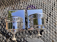 VINTAGE IBEW USA CHROME WALL SCONCE (2)  picture