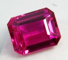 29.90 Ct Natural Hot Pink Mahenge Spinel Gemstone - Emerald Cut Certified picture