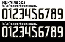 Name&Number Set For Corinthians SP Brazilian Seria  2022 Home/Away Football picture