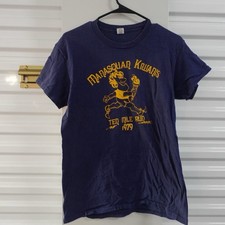 Vintage 70s Asbury Park Manasquan Ted Mile Run T Shirt - L  picture