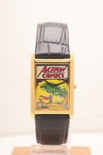 Superman Action Comics Comic Cover Collectible Collectors Watch. DC Comic Watch. picture