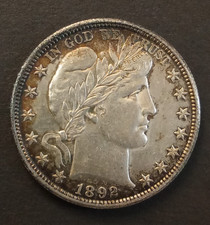 1892 P Barber Half Dollar -- XF/AU -- beautiful coin picture