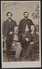 Washington DC Four Unidentified Men Group Portrait Carte de Visite c1860s picture