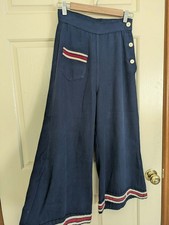 1930s 1940s cotton sailor nautical pants picture