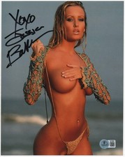 Jessica Barton autographed signed 8x10 photo Beckett BAS COA Sexy Hot Playboy picture