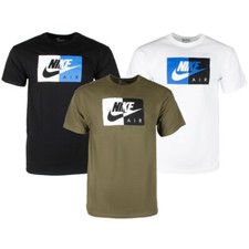 Nike Air Men's Athletic Short Sleeve Color Blocked Logo Gym Graphic T-Shirt picture