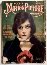 Motion Picture Magazine October 1916 Theda Bara Cover picture