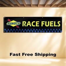 SUNOCO RACE FUELS 2'X8' BANNER FLAG picture