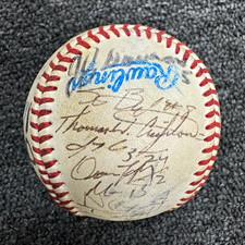 WAC Athletic Conference Logo Baseball Ball Multi-Signed Not Authenticated picture