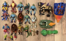 Vintage 70s 80s He-Man Masters of the Universe Action Figure Vehicle Bundle Lot picture