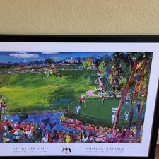 LeRoy Neiman ‘37th Ryder Cup’ Signed 2008 Golf Print, Framed Landscape picture