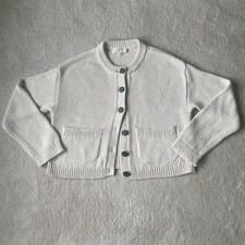 Sézane La Maille Paris Organic Cotton Knit TITOUAN CARDIGAN Sweater Sz S ($170) picture
