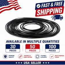 30/50/100Pcs Mix Size Rubber Belts 1mm Square Cassette Belt Set 40-135mm Fold picture