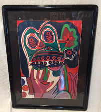 Guillaume Corneille Signed Limited Ed 90/300 Lithograph 1982 Portrait of a Woman picture