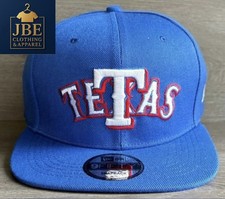 ⚾️Rare “TETAS” Banned Texas Rangers Blue Snapback Hat Unisex picture