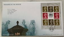 GB QEII 2009 Treasures Of The Archive Prestige Machin Pane RM FDC London EC1 SHS picture