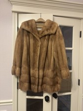 Vintage Kirschner EMBA Pastel Mink Fur Stroller Coat Royal Quality Appraised picture