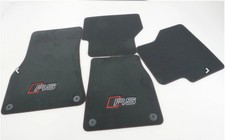 New Audi RS6 RS7 2019+ RS Design Floor Mats Soul Black Express Red Stitching picture