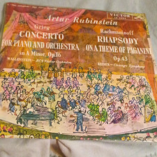 Victor Artur Rubinstein Grieg Concerto / Rachmaninoff Rhapsody Vinyl LP LS-2095 picture