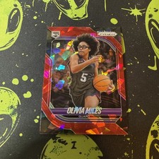 Olivia Miles 2025-26 Prizm Red Cracked Ice RC picture
