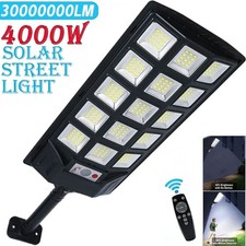 30000000LM Commercial LED Solar Street Light Outdoor Dusk to Dawn Road Area Lamp picture