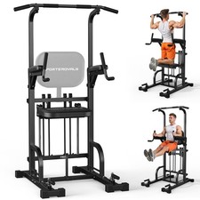 Sportsroyals Power Tower Pull Up Bar Dip Station, Multi-Function Home Gym 450LBS picture