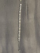 Pandora Silver Sparkling Halo Hearts Bracelet 925 Ale 17cm picture