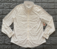 Rhone commuter slim fit business white button up long sleeve shirt M mens NEW picture