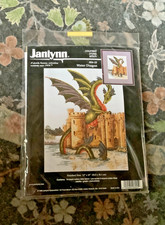 Janlynn Counted Cross Stitch Water Dragon VTG 1996 #06-25 unopened 12”x15” picture