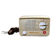 Vintage 1960s Monarch Hi-Fi Master AM Tube Radio Off White Cream Ivory Japan MCM picture