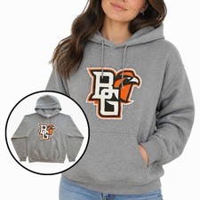 Vintage Bowling Green Falcons Hoodie Womens Y2K JERZEES College Sweatshirt - M picture