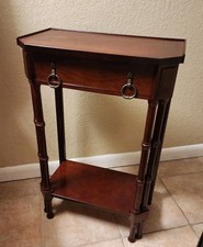 Vintage Bombay Company Mahogany 2-Tier Accent Entryway Table picture