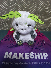 Makeship Juniper's Moth Minion Plush Limited Edition White/Green 2025 6-14in picture