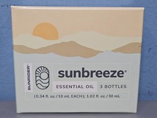 Sunrider Sunbreeze Essential Oil - 3 Bottles x 10 mL - Exp 5/2028 - New & Sealed picture