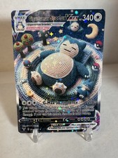 FAN ART: Snorlax Sleepy Knitted Nap Time Holo Promo Pokémon Unofficial picture
