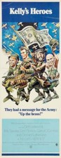 1970 KELLY'S HEROES VINTAGE WAR MOVIE POSTER PRINT STYLE E 36x14 9 MIL PAPER picture