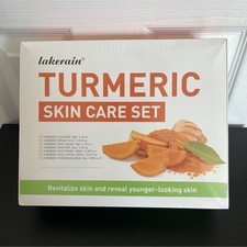 Lakerain Turmeric Hydrating Face Skin Care Set 7-Piece Cleanser Serum Toner picture
