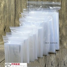 Strong 2 Mil Clear Reclosable Zip Plastic Lock Bags Poly Jewelry Zipper Baggies picture
